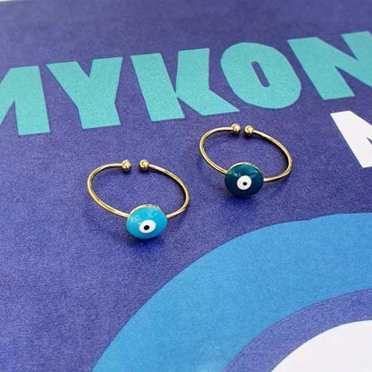 Bague Fine en Acier Inoxydable avec Œil - Élégante et Délicate - AlbertineAndTheSun