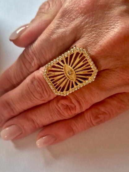 Bague "Œil Rétro" - AlbertineAndTheSun