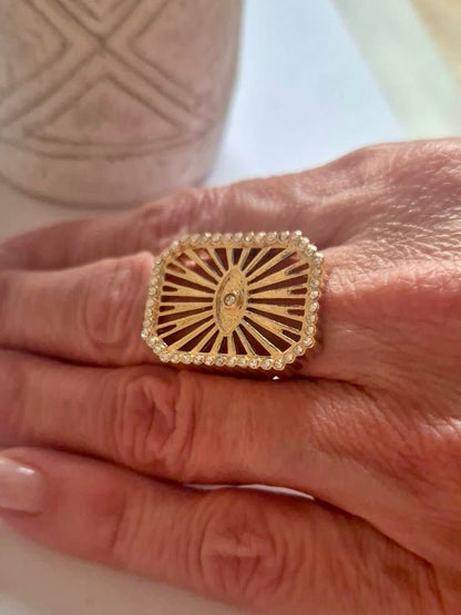 Bague "Œil Rétro" - AlbertineAndTheSun