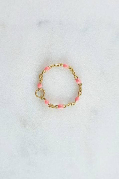 Bague Perles Colorées - AlbertineAndTheSun