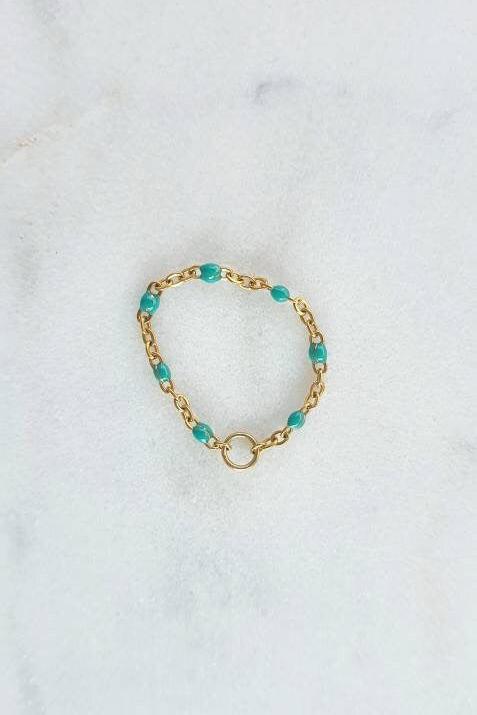Bague Perles Colorées - AlbertineAndTheSun