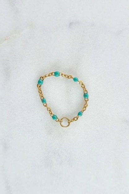 Bague Perles Colorées - AlbertineAndTheSun