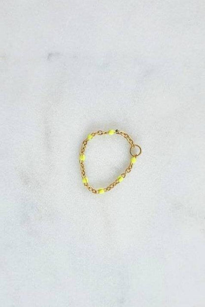 Bague Perles Colorées - AlbertineAndTheSun