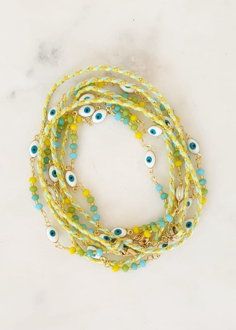 Bracelet Multi - Rangs Mykonos - Œil de Protection - AlbertineAndTheSun