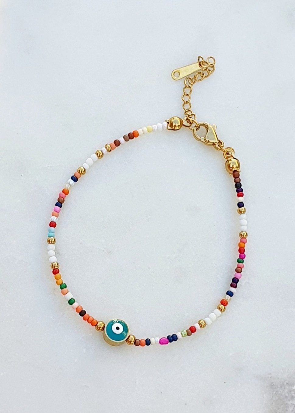 Bracelet "Œil avec Perles Rocaille" - AlbertineAndTheSun