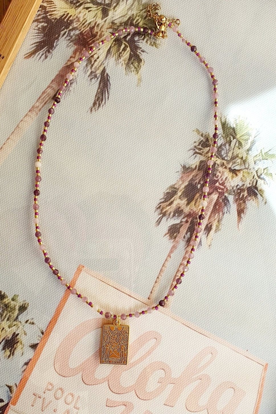 Collier "Carte Tarot - Soleil" - AlbertineAndTheSun