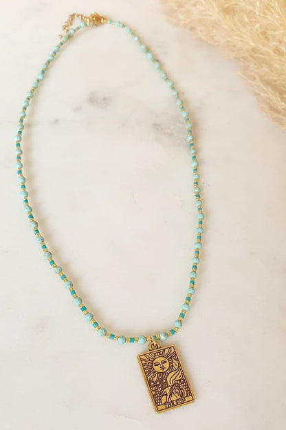 Collier "Carte Tarot - Soleil" - AlbertineAndTheSun