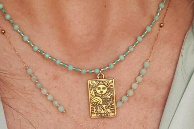 Collier "Carte Tarot - Soleil" - AlbertineAndTheSun