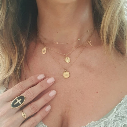 Collier Constellation - Chaîne Fine avec Étoiles, Ras de Cou, Réglable et Ajustable - AlbertineAndTheSun